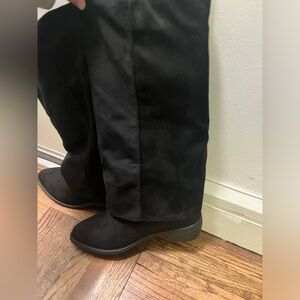 New Black Suede Boots